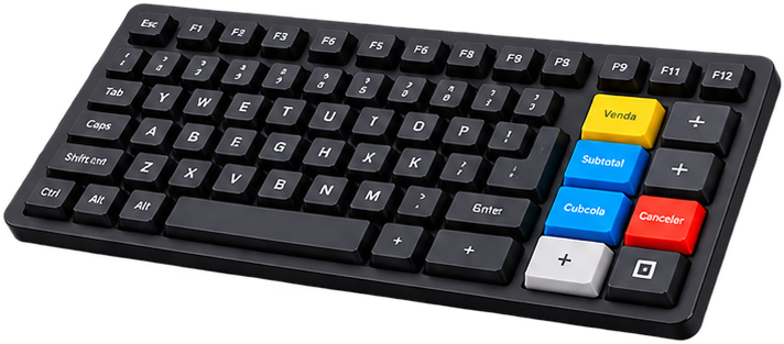 Teclado profissional para ponto de venda