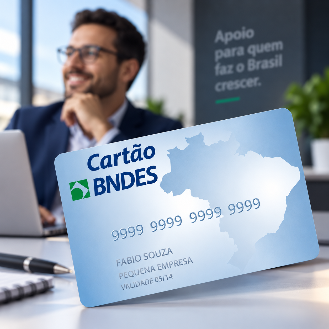 Cartão BNDES para financiamento de equipamentos