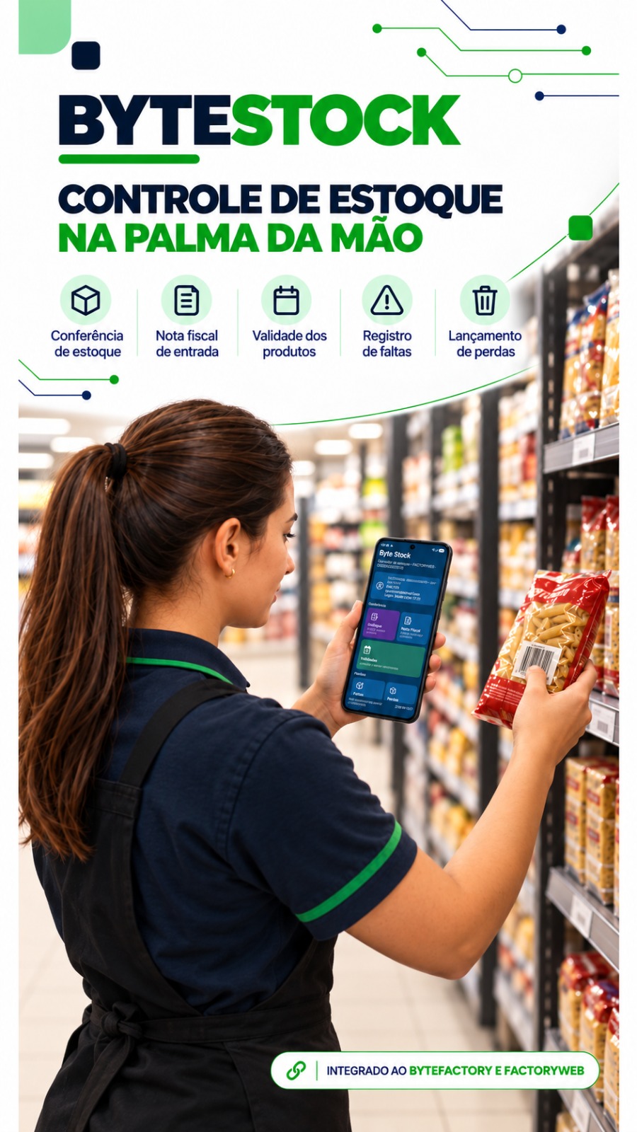 ByteStock para controle móvel de estoque