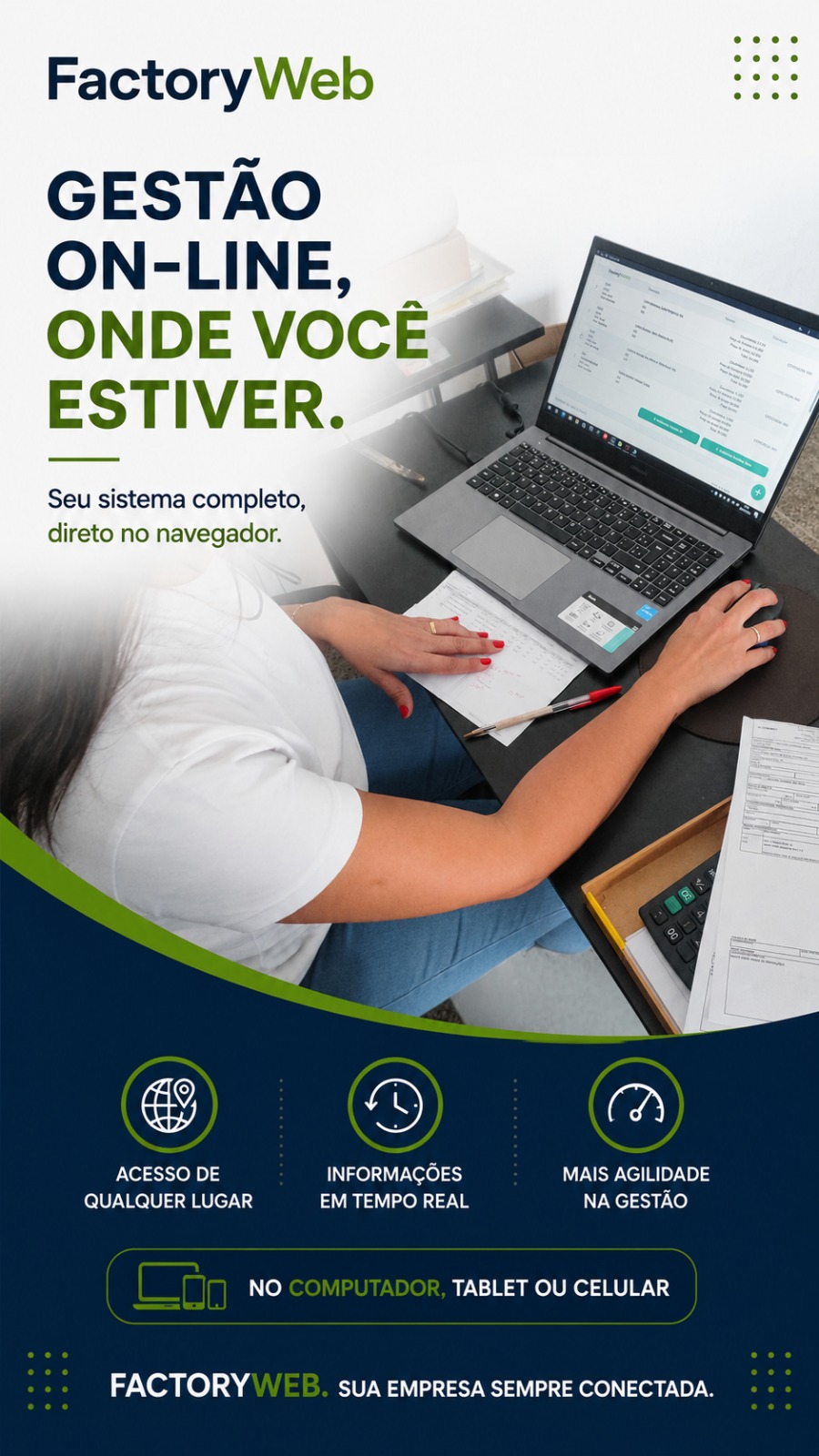 FactoryWeb para gestão online